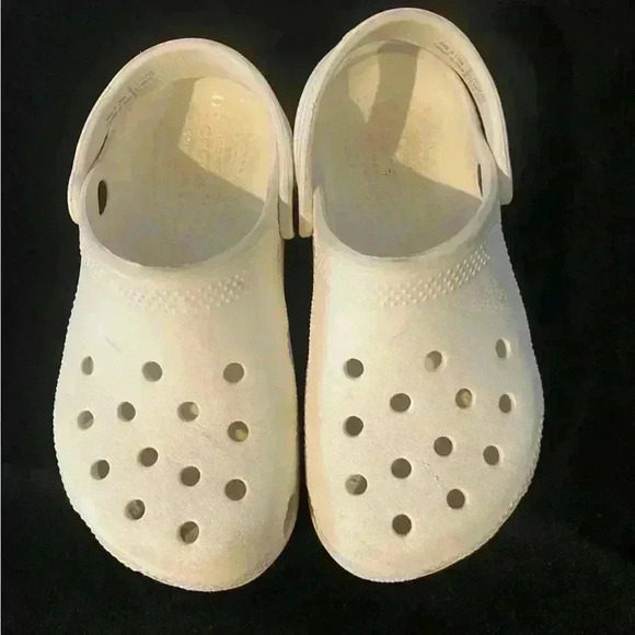 Child Size 12 White CROCS - Picture 1 of 8
